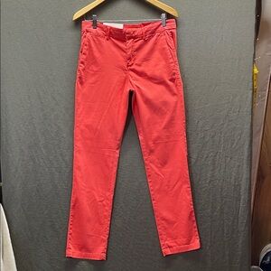 Banana‎ Republic Red Straight Leg Pants